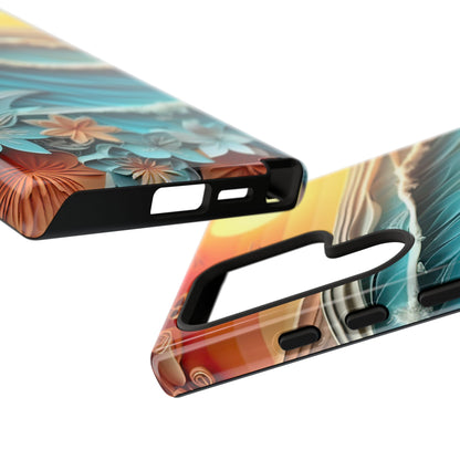 Tropical Sunset Paper Art Ocean – Samsung Galaxy Series Case