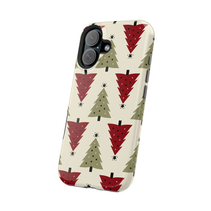 Retro Christmas Trees Pattern - MagSafe iPhone Series Case