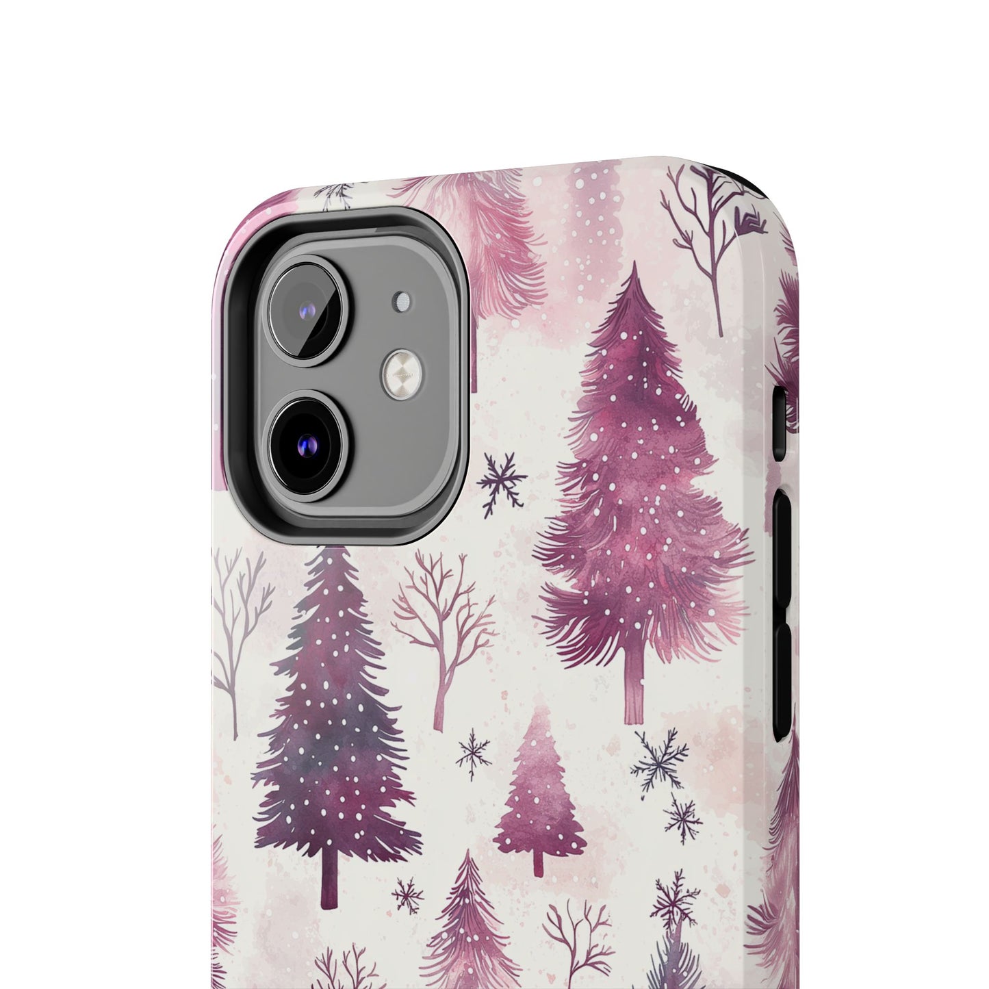 Winter Wonderland Purple Christmas Trees – iPhone Series Case