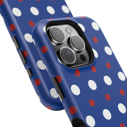 Patriotic Polka Dots – MagSafe iPhone Case