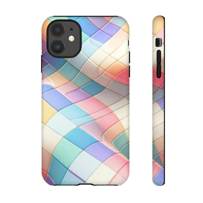 Pastel Prism Plaid iPhone Case