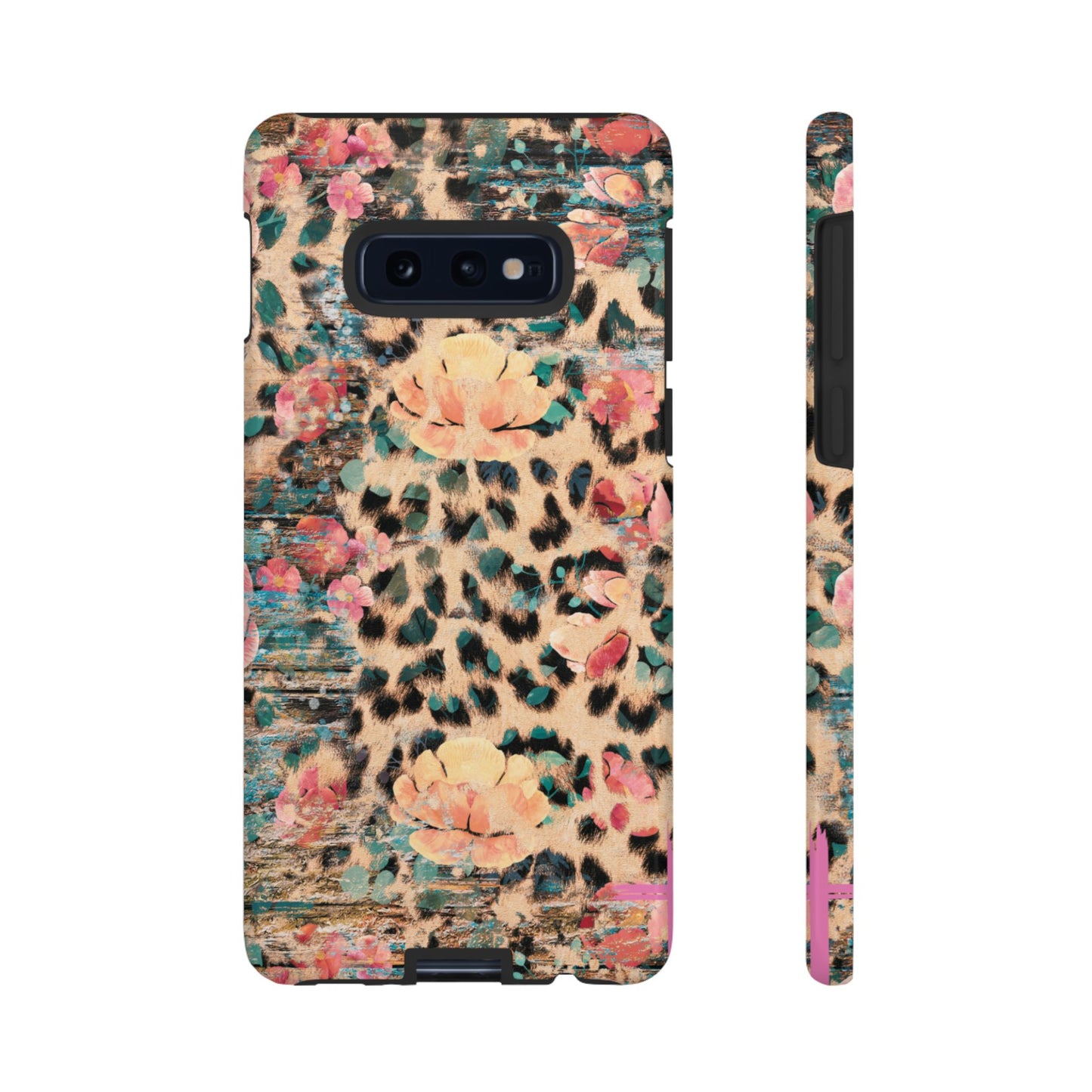 Rustic Floral Leopard - Samsung Galaxy Series Case