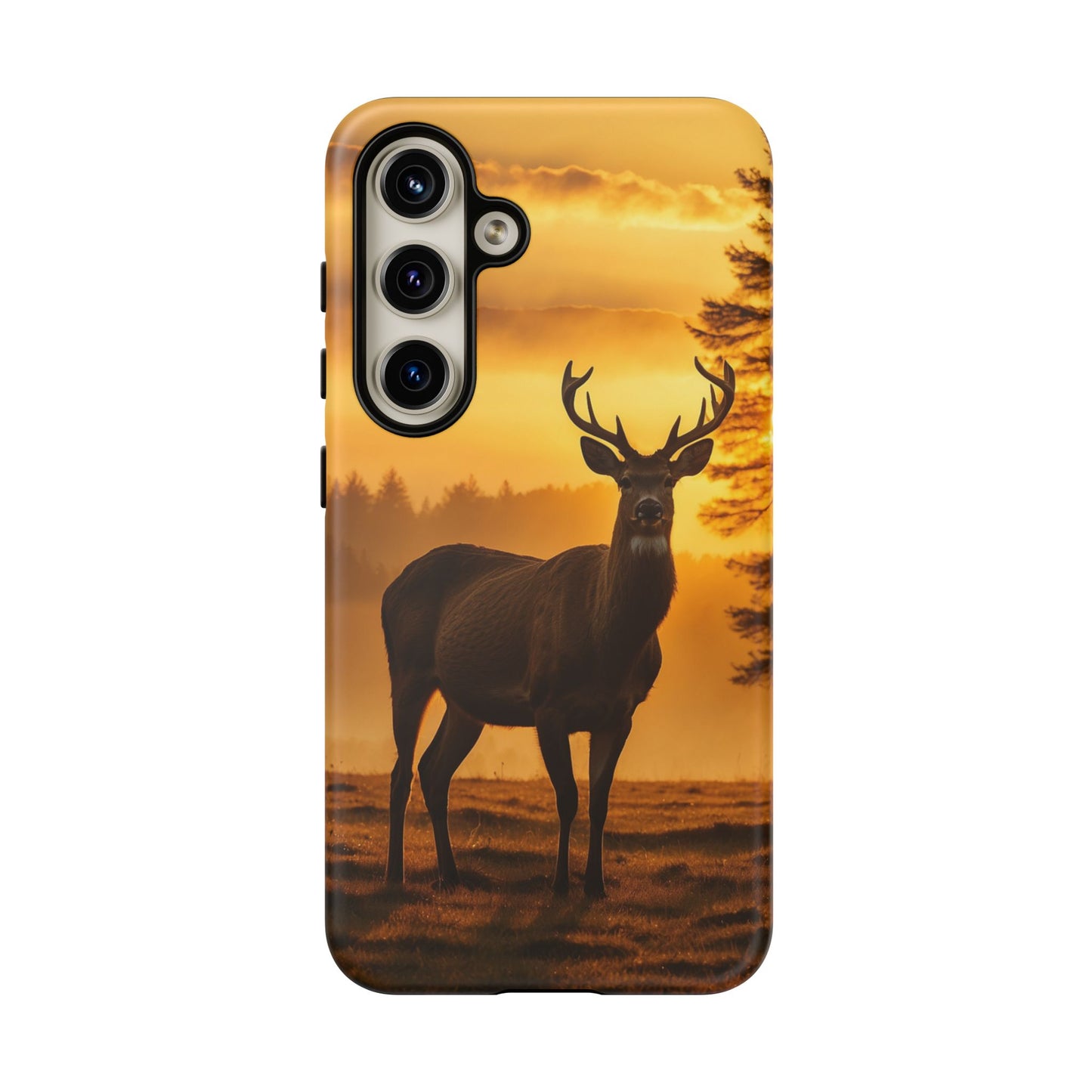 Sunset Majesty: Regal Stag – Samsung Galaxy Case