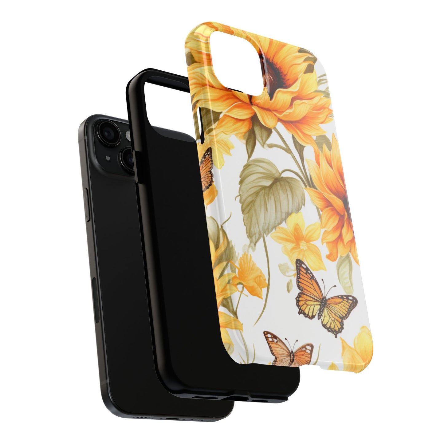 Sunflower & Butterfly Bliss - iPhone Series Case