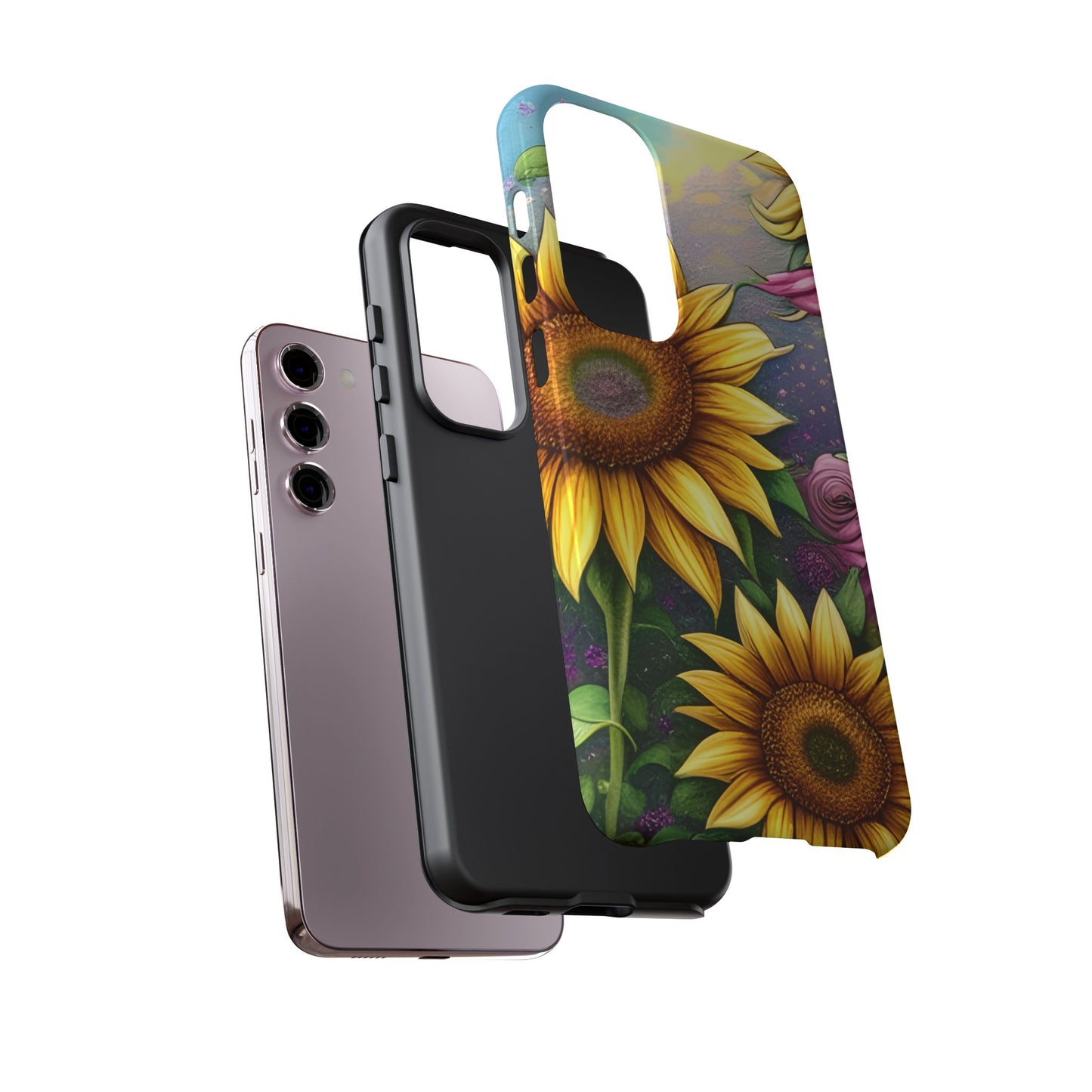 Whimsical Sunflower & Rose Garden - Samsung Galaxy Series Case