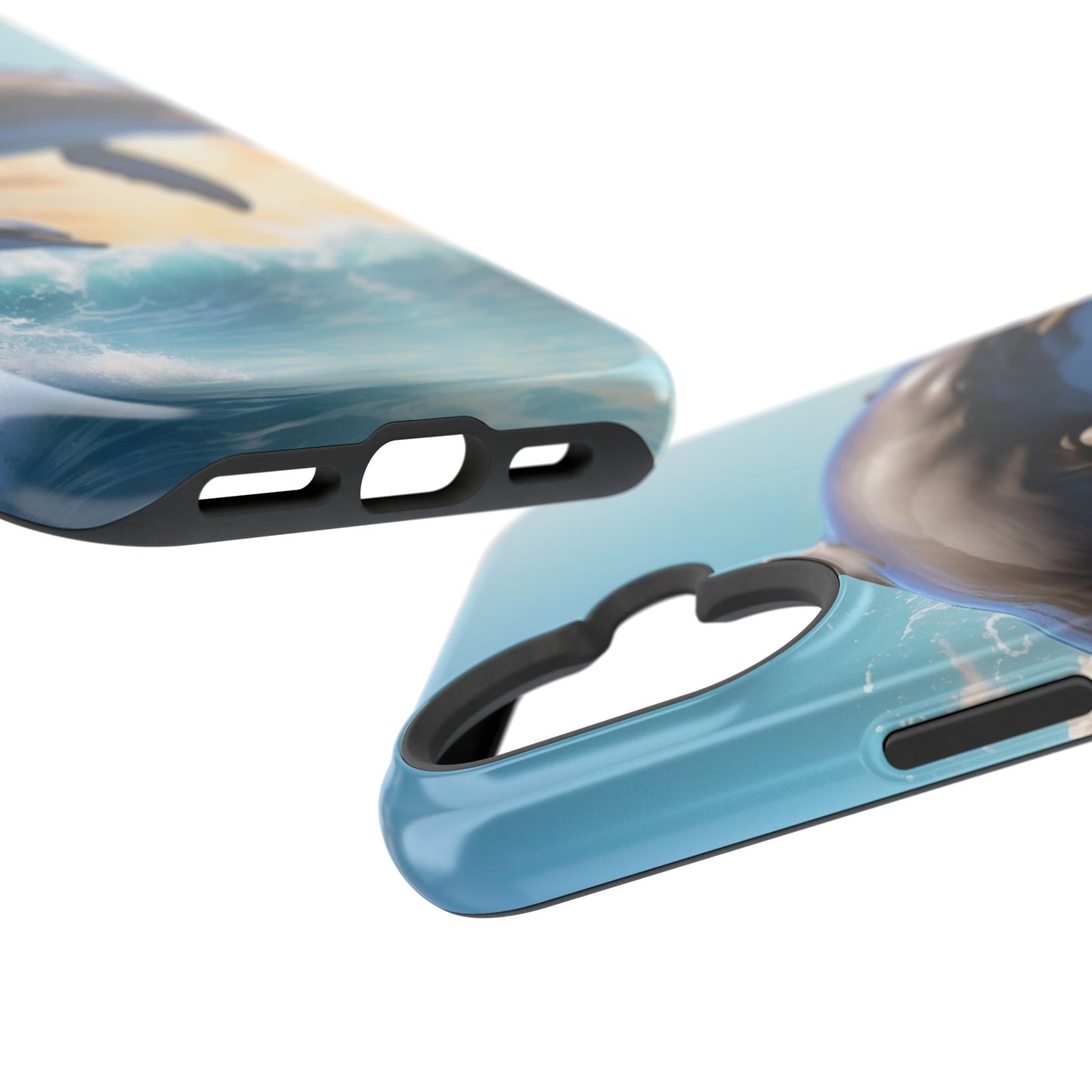 Dolphin Galaxy Splash - MagSafe-Compatible Case