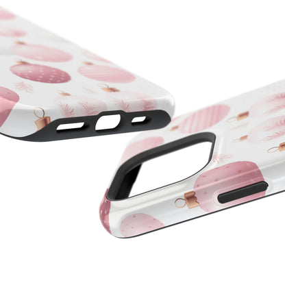 MagSafe iPhone Case: Merry in Pink – Christmas Balls