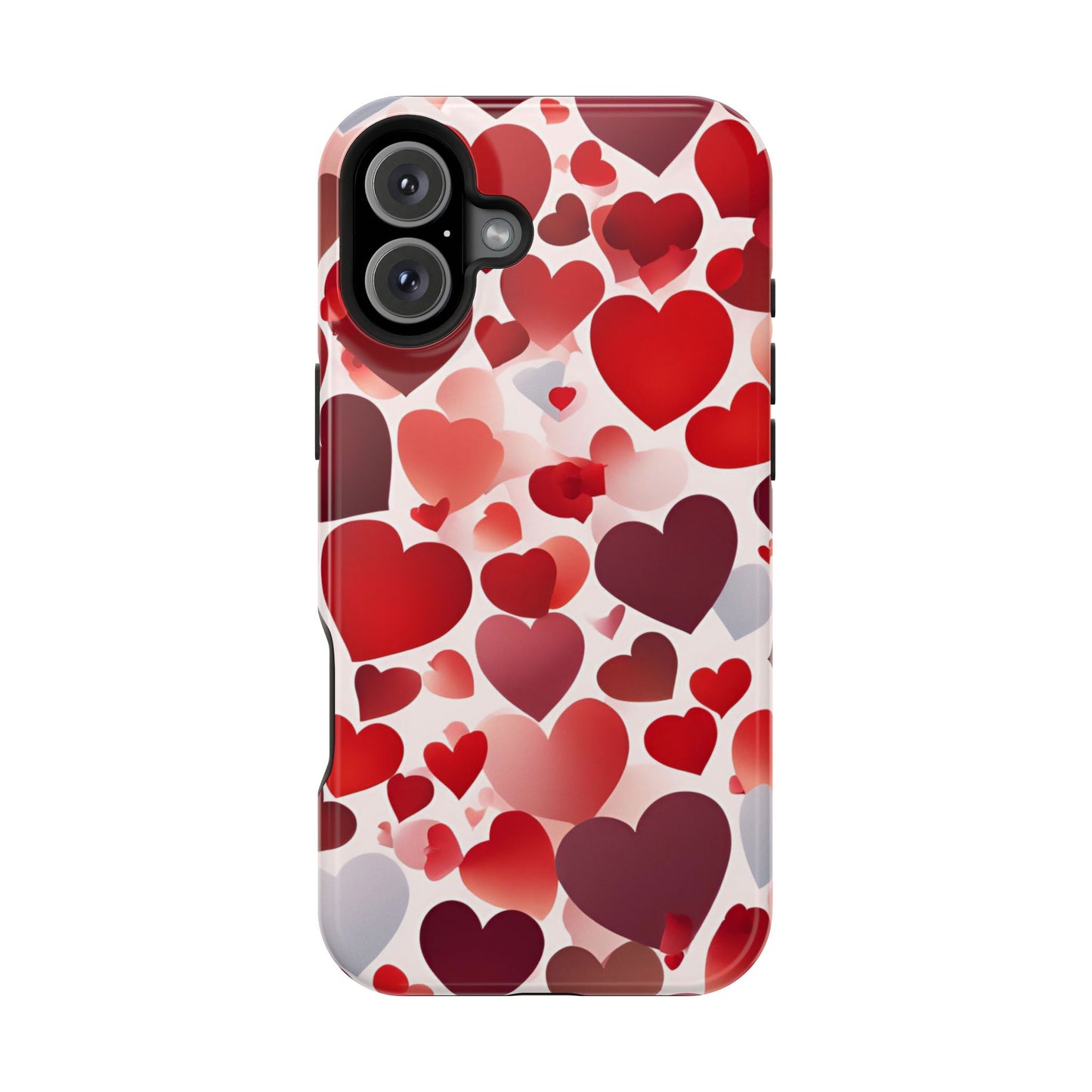 MagSafe Case: Romantic Red Heart Gradient Case