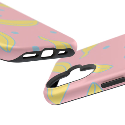 Pink Banana Pop MagSafe iPhone Case – Cute Pastel Design with Fun Retro Vibe