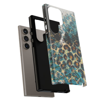 Turquoise Paisley Cowhide Leopard - Samsung Galaxy Series Case