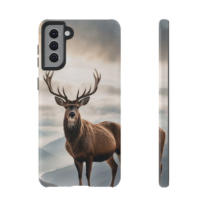 Alpine Majesty: Stag in Snow – Samsung Galaxy Case