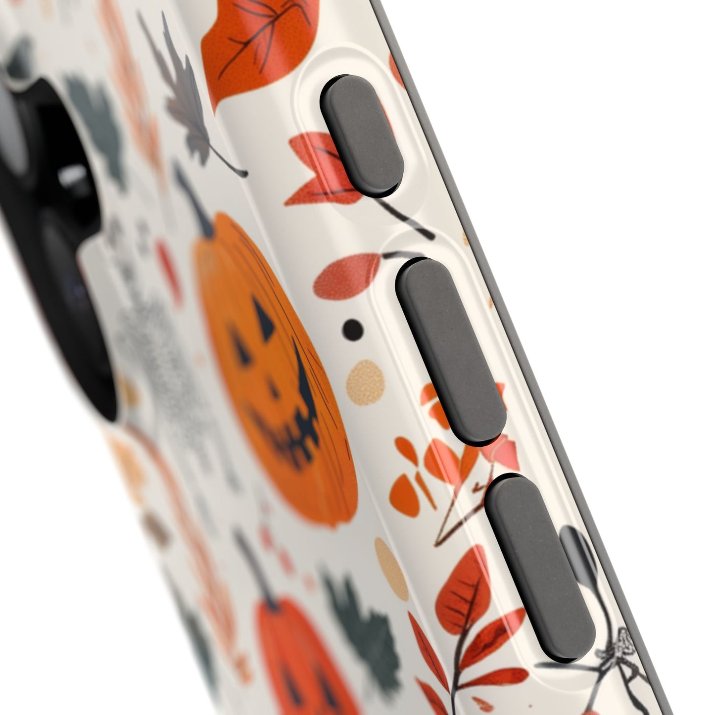 Halloween Pumpkin & Skeleton MagSafe iPhone Case – Spooky Autumn Design