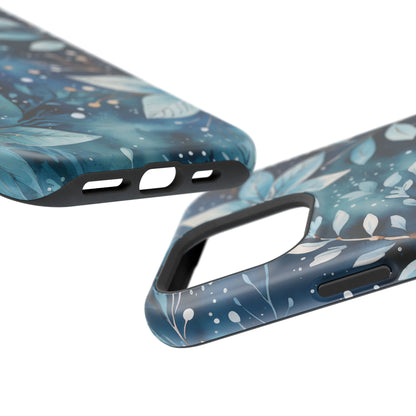 Midnight Frost Botanical – MagSafe iPhone Case