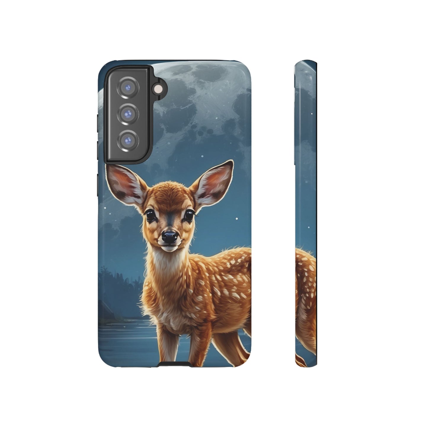 Samsung Galaxy Case – Enchanted Fawn Under the Moonlit Sky
