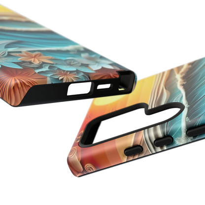 Tropical Sunset Paper Art Ocean – Samsung Galaxy Series Case