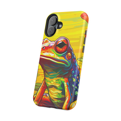 Vibrant Rainbow Frog Design – MagSafe iPhone Case