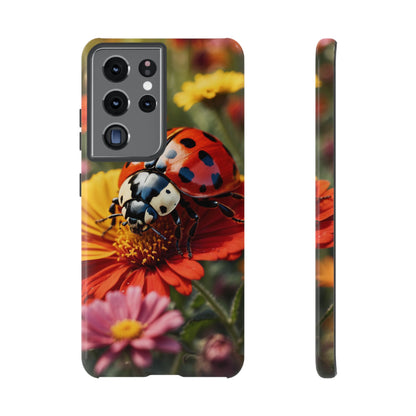 Ladybug on Orange Daisy - Samsung Galaxy Case