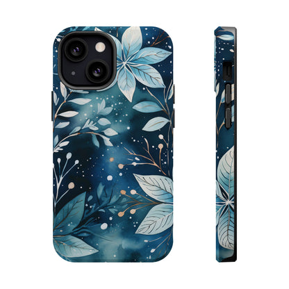 Midnight Frost Botanical – MagSafe iPhone Case