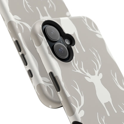 Minimalist Deer Silhouette MagSafe Pattern – iPhone Series Case