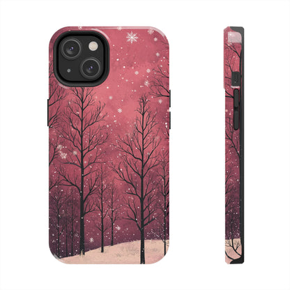 Pink Winter Twilight Forest - iPhone Series Case - BOGO Cases