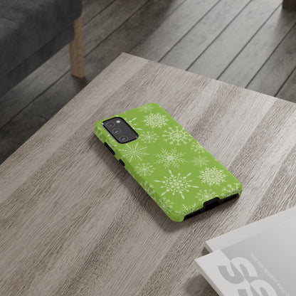 Green Snowflake Pattern – Samsung Galaxy Series Case