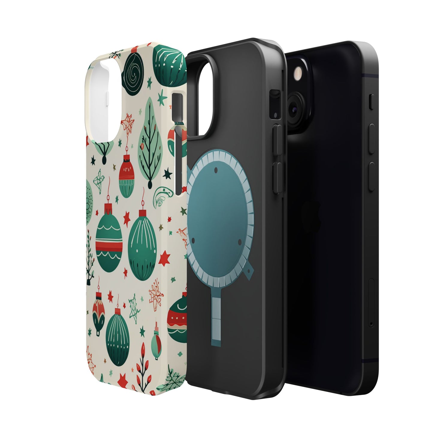 Vintage Christmas Ornaments Pattern – MagSafe iPhone Series Case