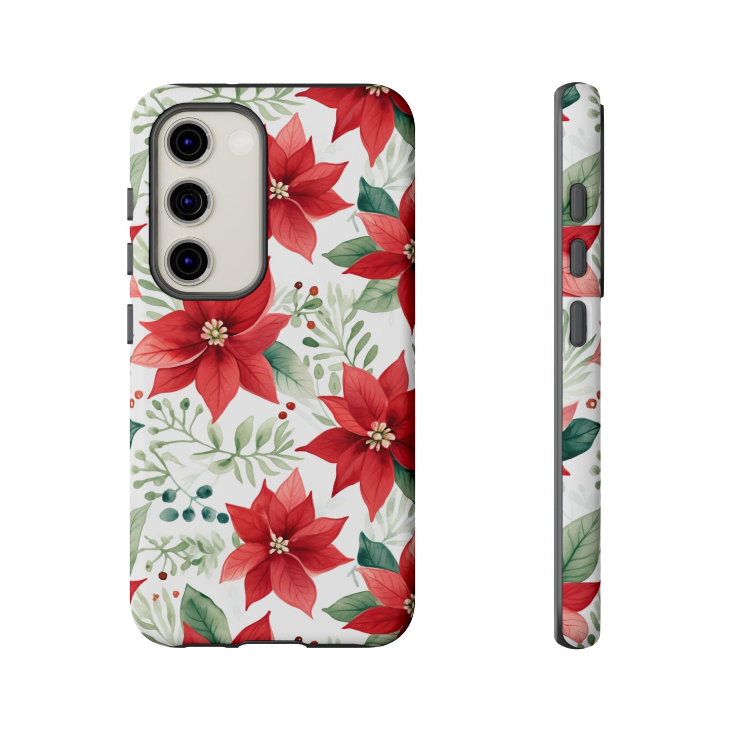 Festive Poinsettia Holiday Pattern – Samsung Galaxy Series Case