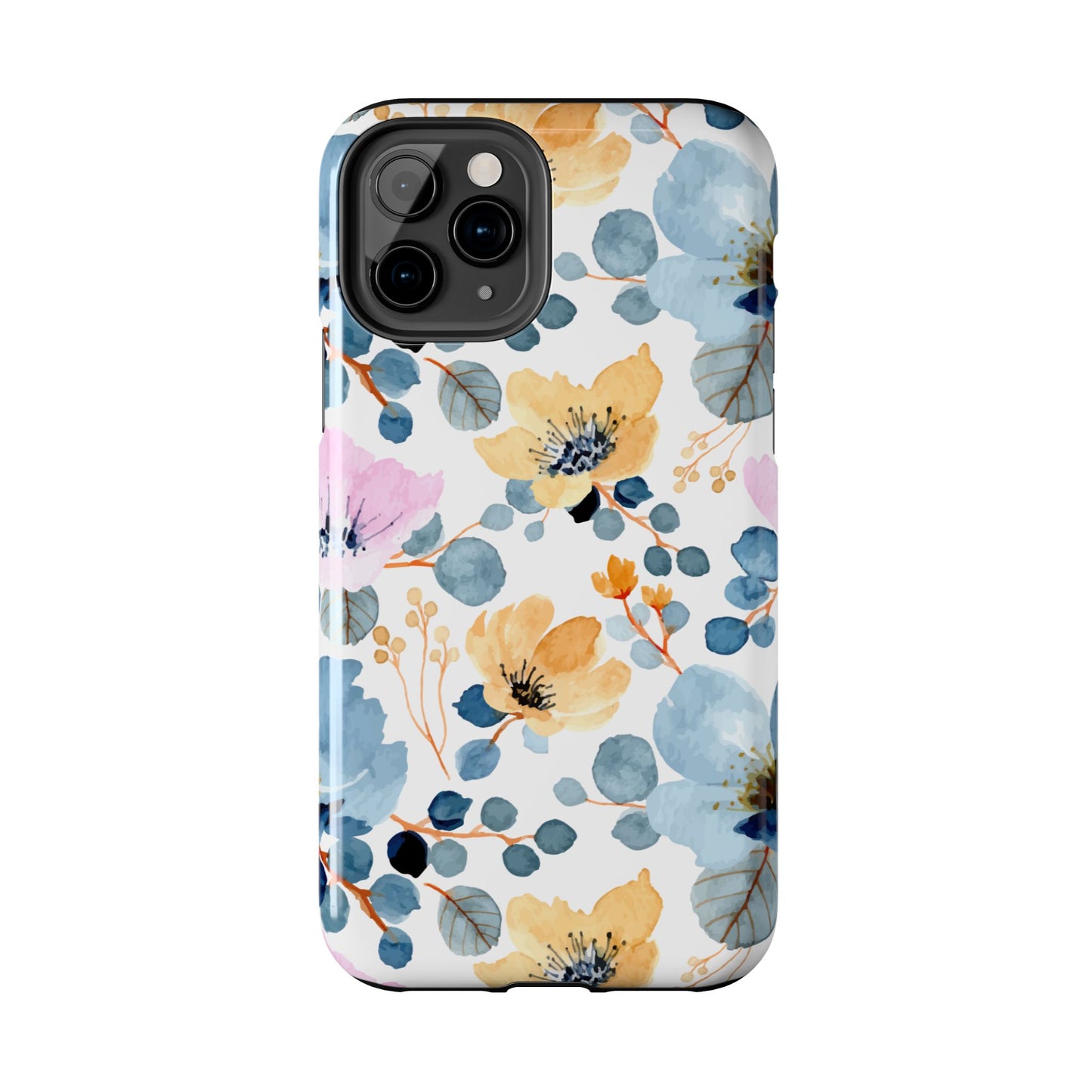 Spring Radiance – iPhone Series Case with Bright Watercolor Flowers