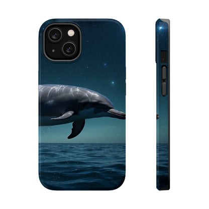 Midnight Ocean Dolphin - MagSafe-Compatible Case