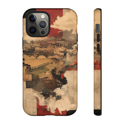 Vintage Abstract iPhone Case - Rustic Art Protective Cover