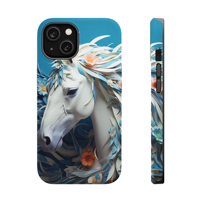 Floral Horse MagSafe iPhone Case