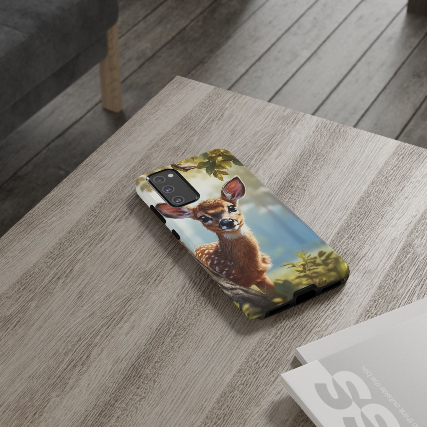 Whimsical Fawn in a Sunlit Forest Samsung Galaxy Case