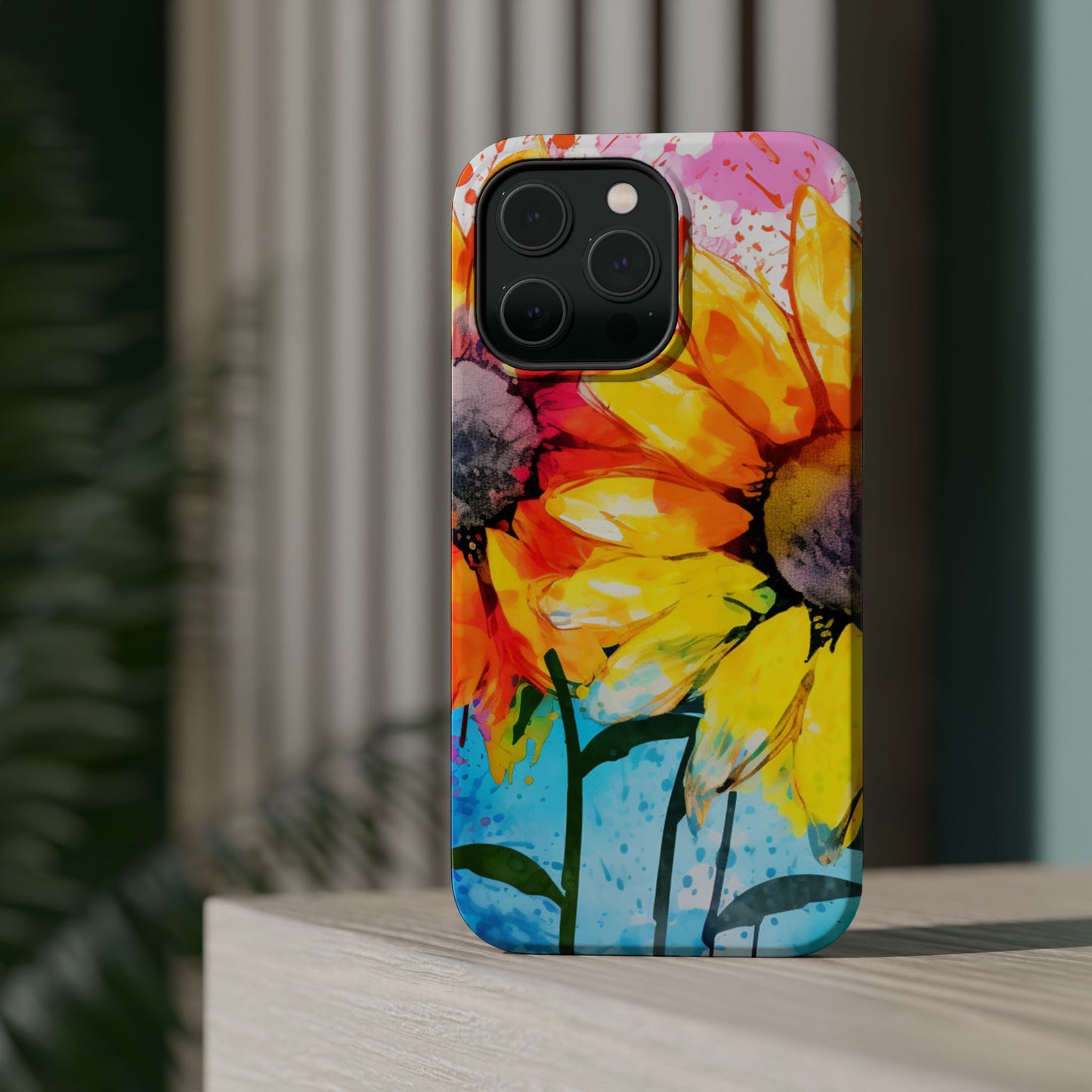 Bold Watercolor Sunflowers - MagSafe iPhone Series Case