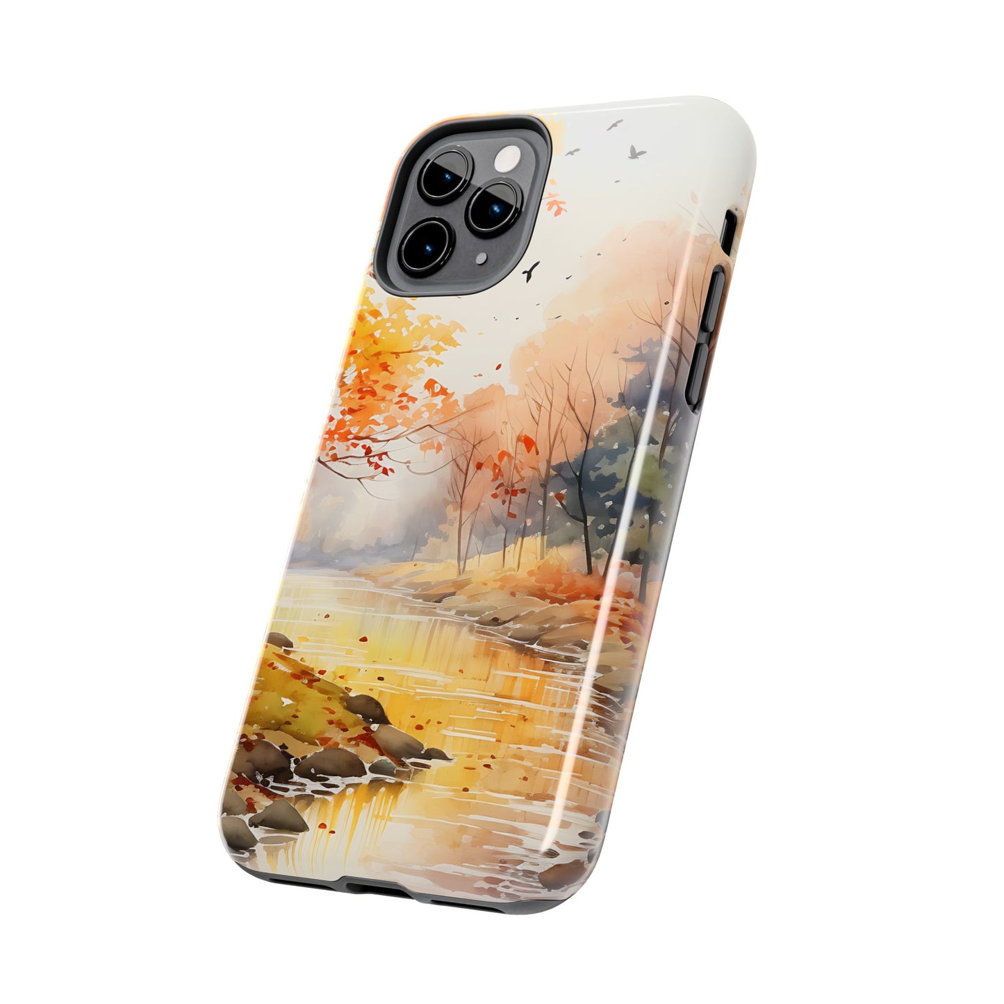 Autumn River Serenity – iPhone Case