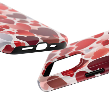 iPhone Case: Romantic Red Heart Gradient Case