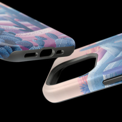 Desert Oasis MagSafe Case for iPhone – Cactus & Western Landscape Design for iPhone 15, 14 Pro Max, 13, and More!