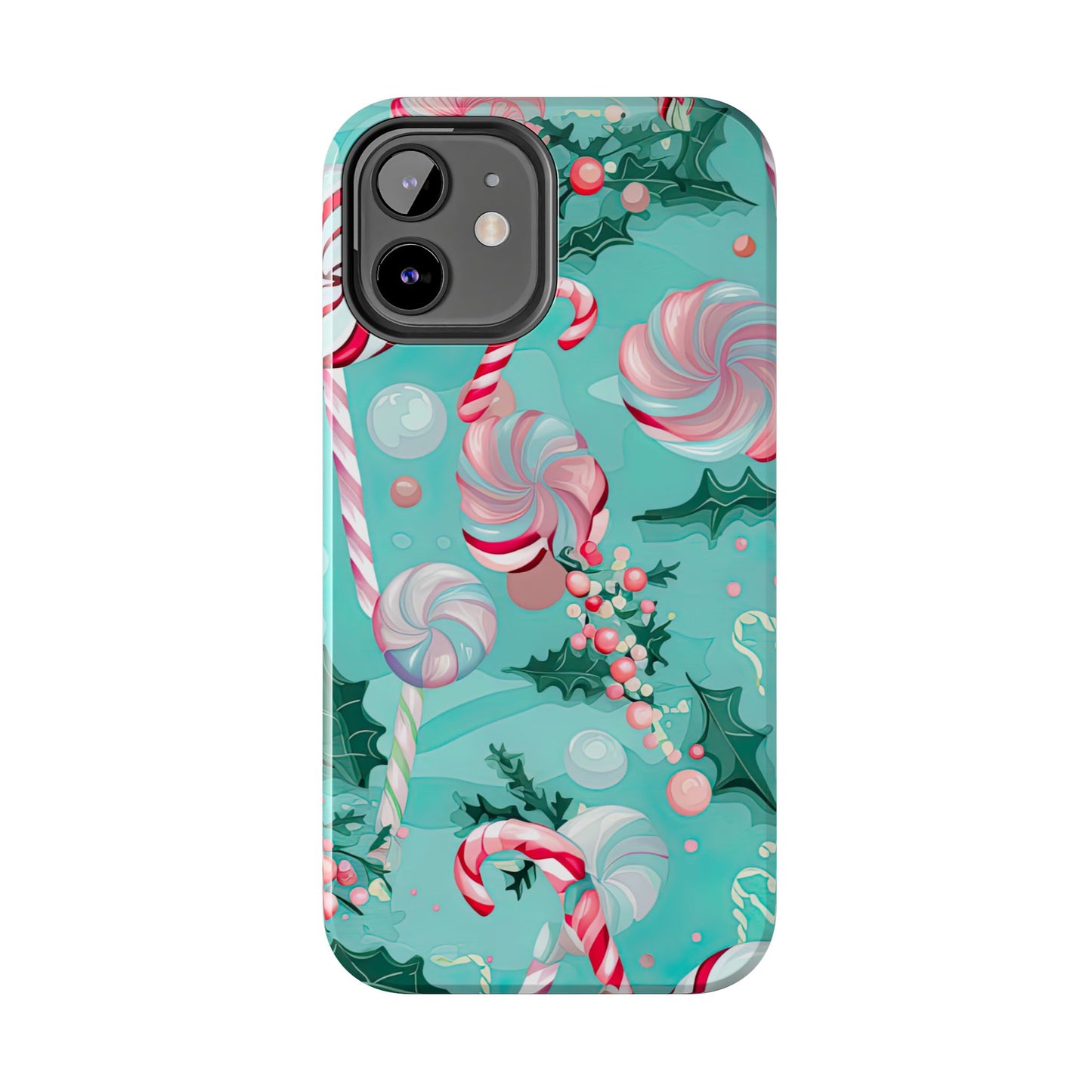 Candy Cane & Peppermint Holiday Delight – iPhone Series Case