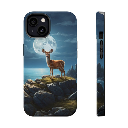 Enchanted Fawn Under the Moonlit Sky MagSafe iPhone Case