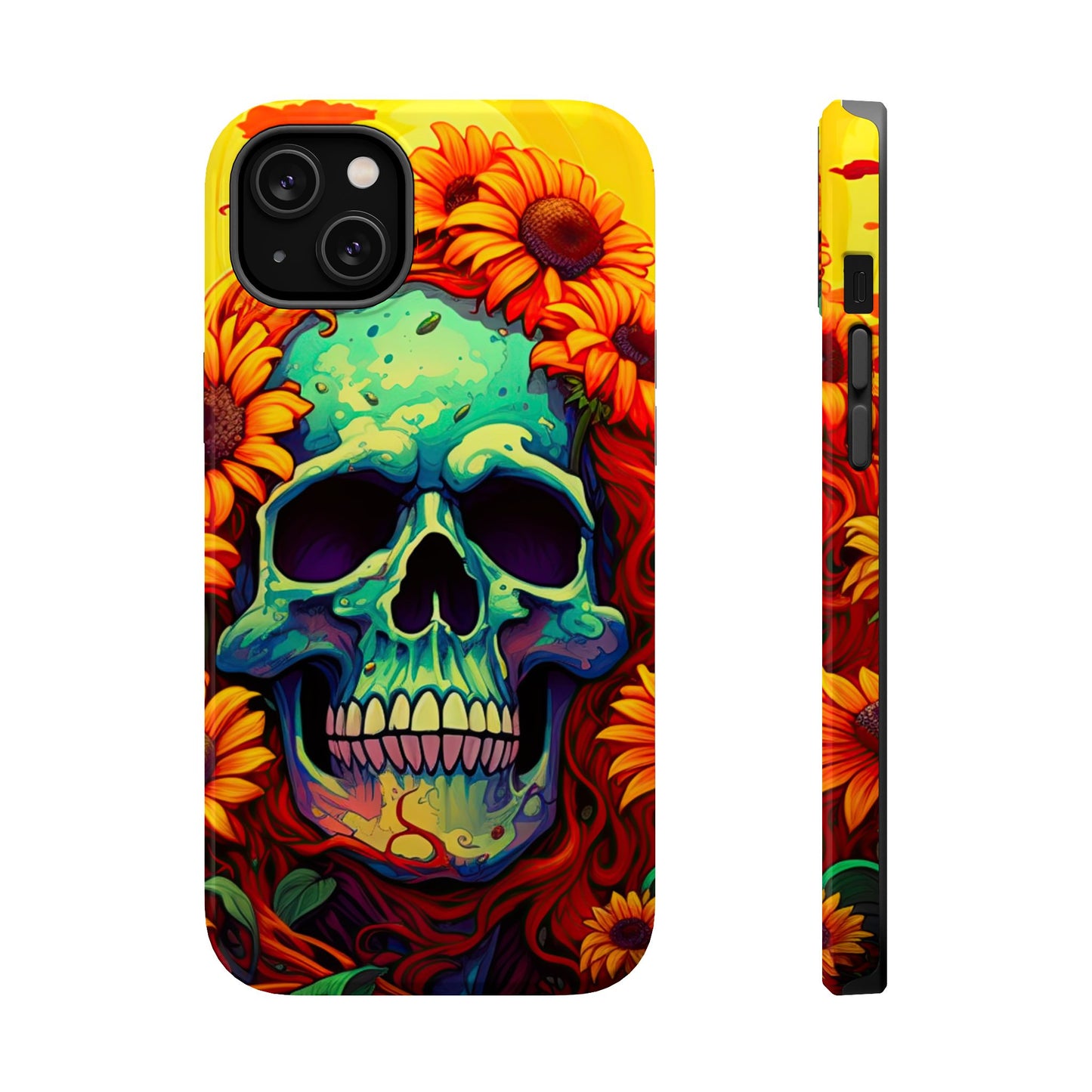 Sun Kissed Skull MagSafe iPhone Case