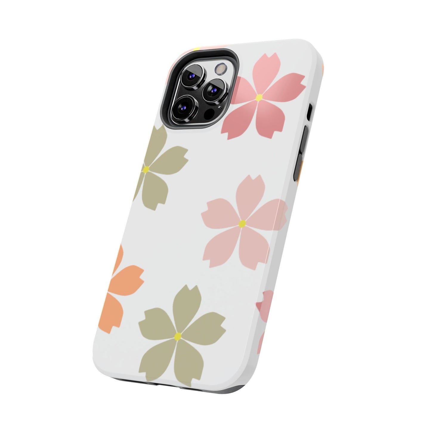 Pastel Sakura Blossom Tough iPhone Case – Durable Design with Soft Matte Finish