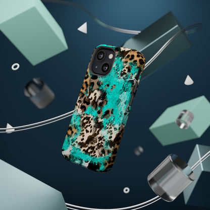 Aqua Splash Leopard - MagSafe iPhone Series Case