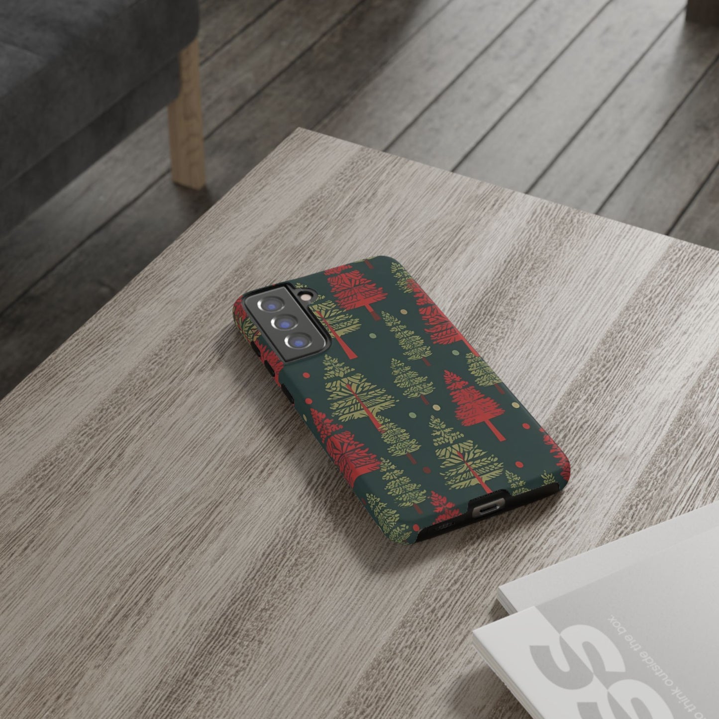 Retro Christmas Trees Pattern - Samsung Galaxy Series Case