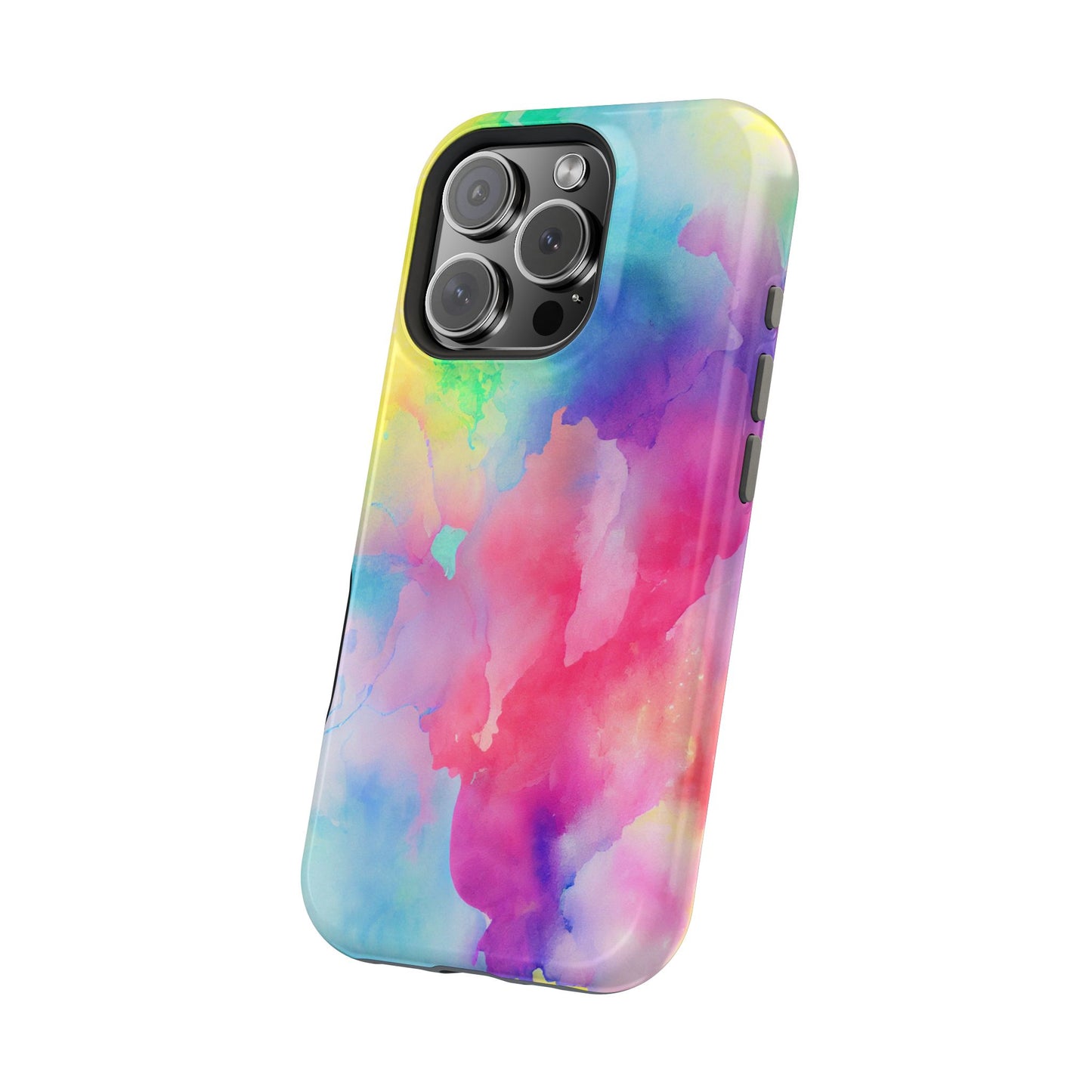 Pastel Watercolor Dream MagSafe iPhone Case – Slim Profile, Glossy Finish