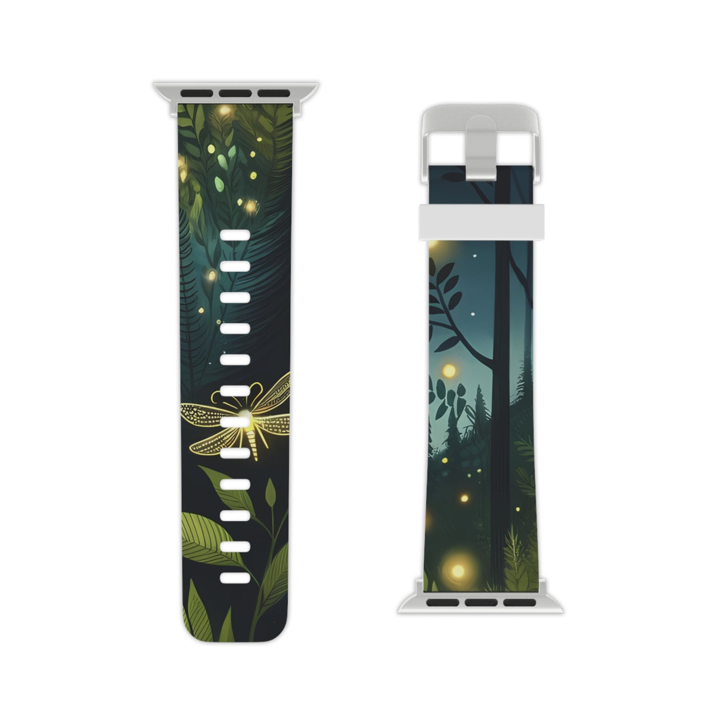 Firefly Midnight Mountain Frenzy Apple Watch Band | Glowing Fireflies in the Forest