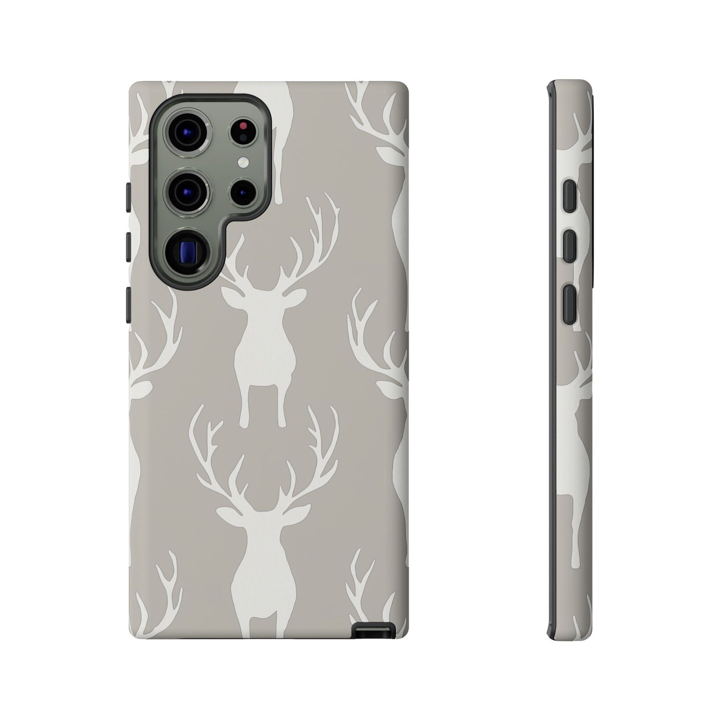Minimalist Deer Silhouette Pattern – Samsung Galaxy Series Case