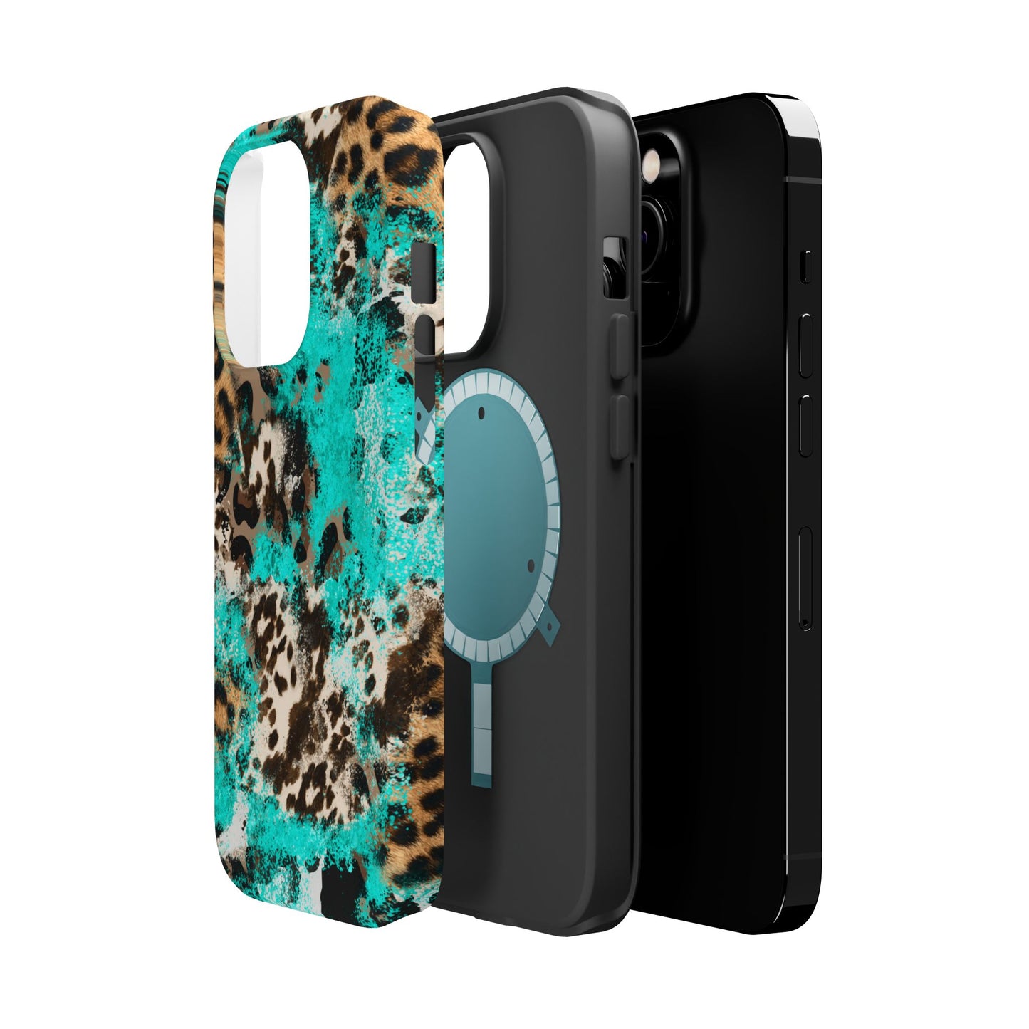 Aqua Splash Leopard - MagSafe iPhone Series Case