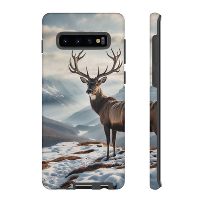 Alpine Majesty: Stag in Snow – Samsung Galaxy Case