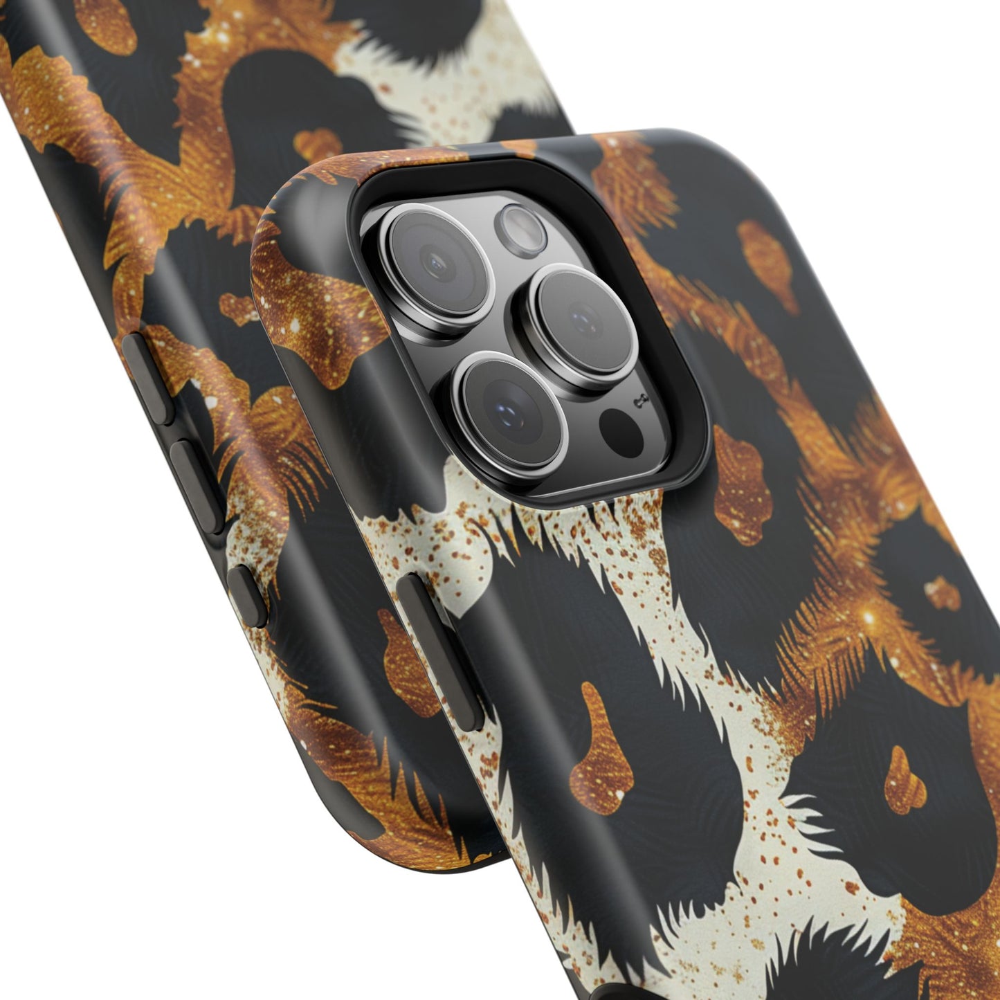 Safari Noir Gold Leopard iPhone Case