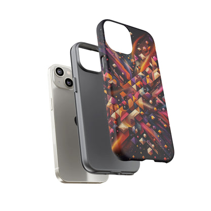 Vibrant Geometric Case | Futuristic Cosmic Art