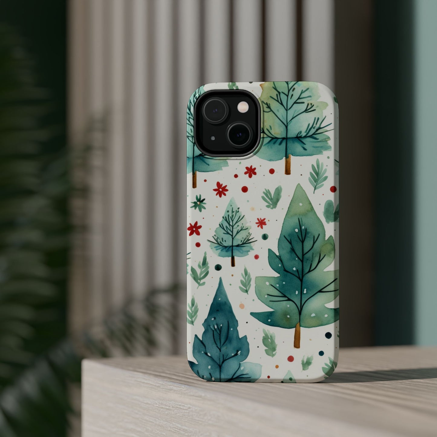 Watercolor Winter Forest - MagSafe iPhone Series Case